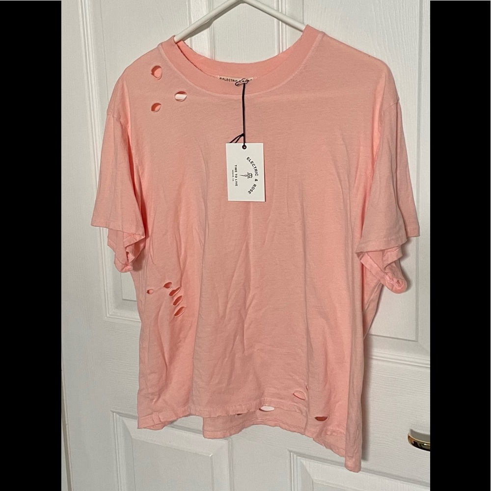 Electric & Rose distressed shirt